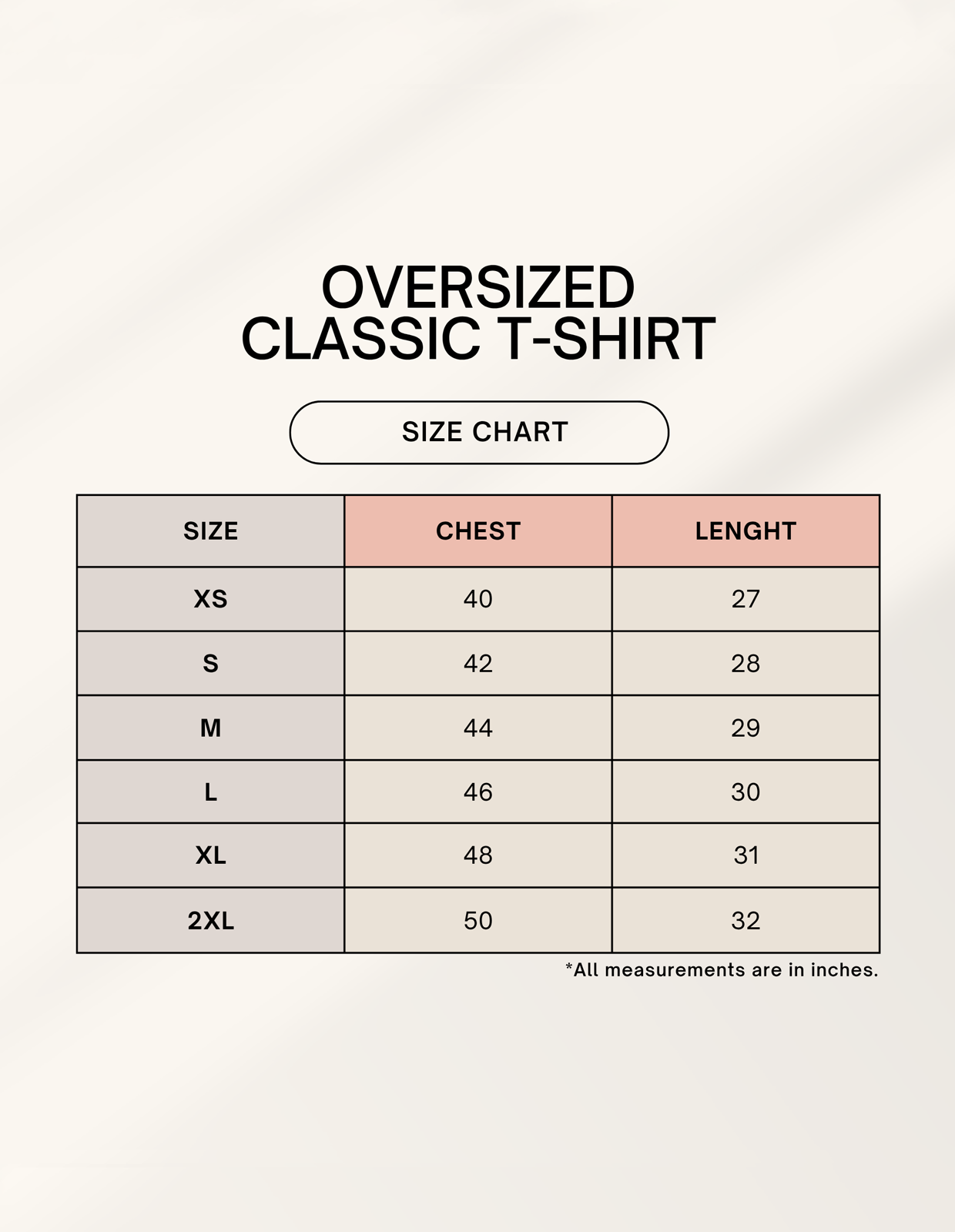 all black size chart parle g