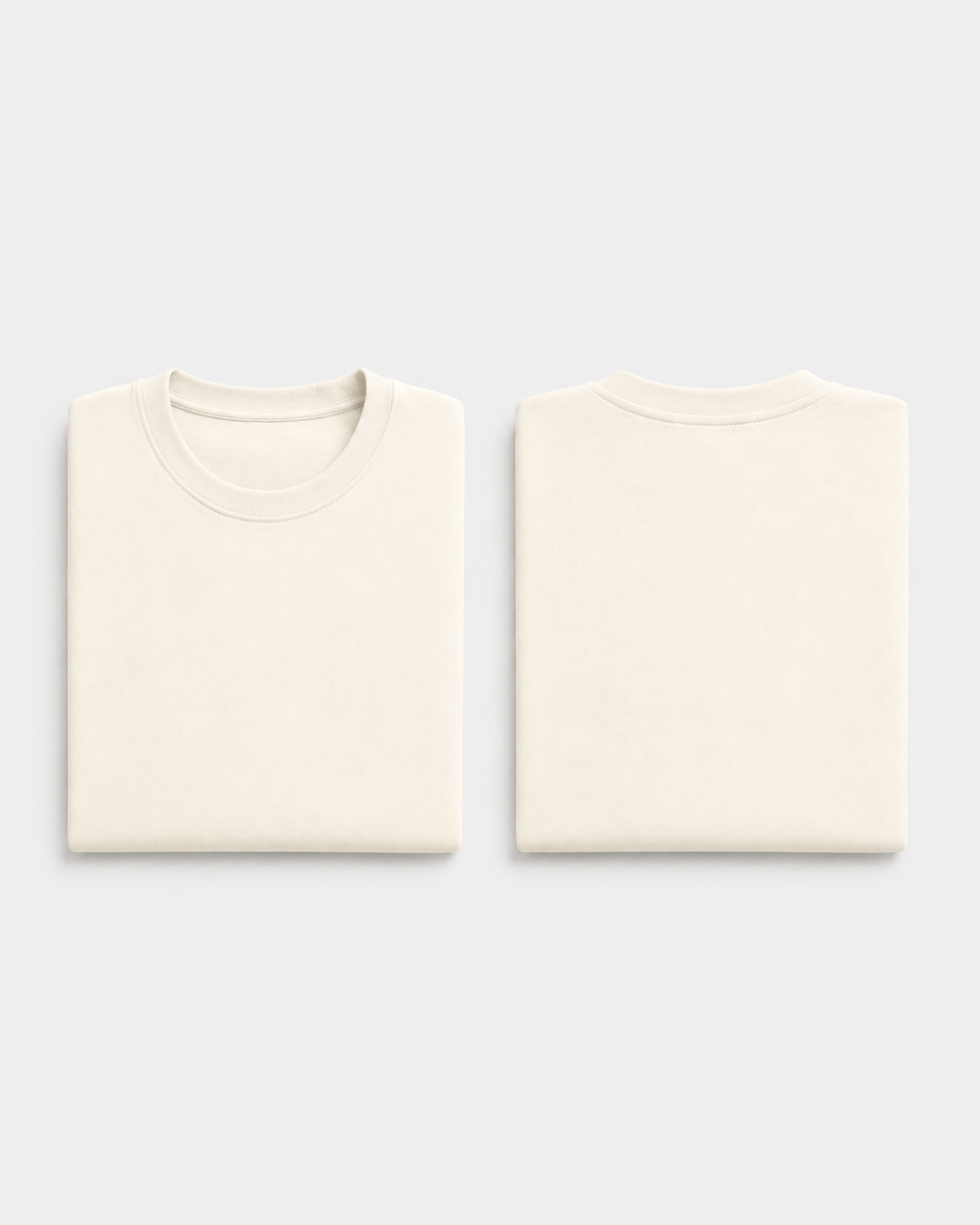 Off-White Drip Earth oversized terry t-shirt with EARTH silhouette - folded front and back view