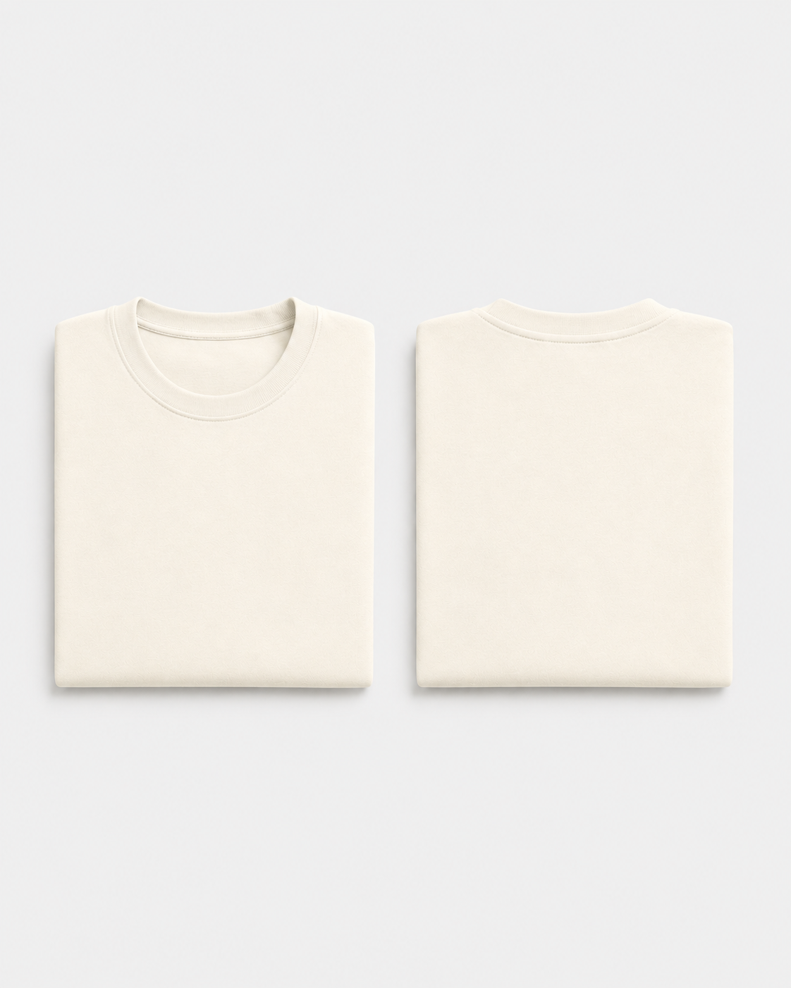 Off-White Drip Earth oversized terry t-shirt with EARTH silhouette - folded front and back view