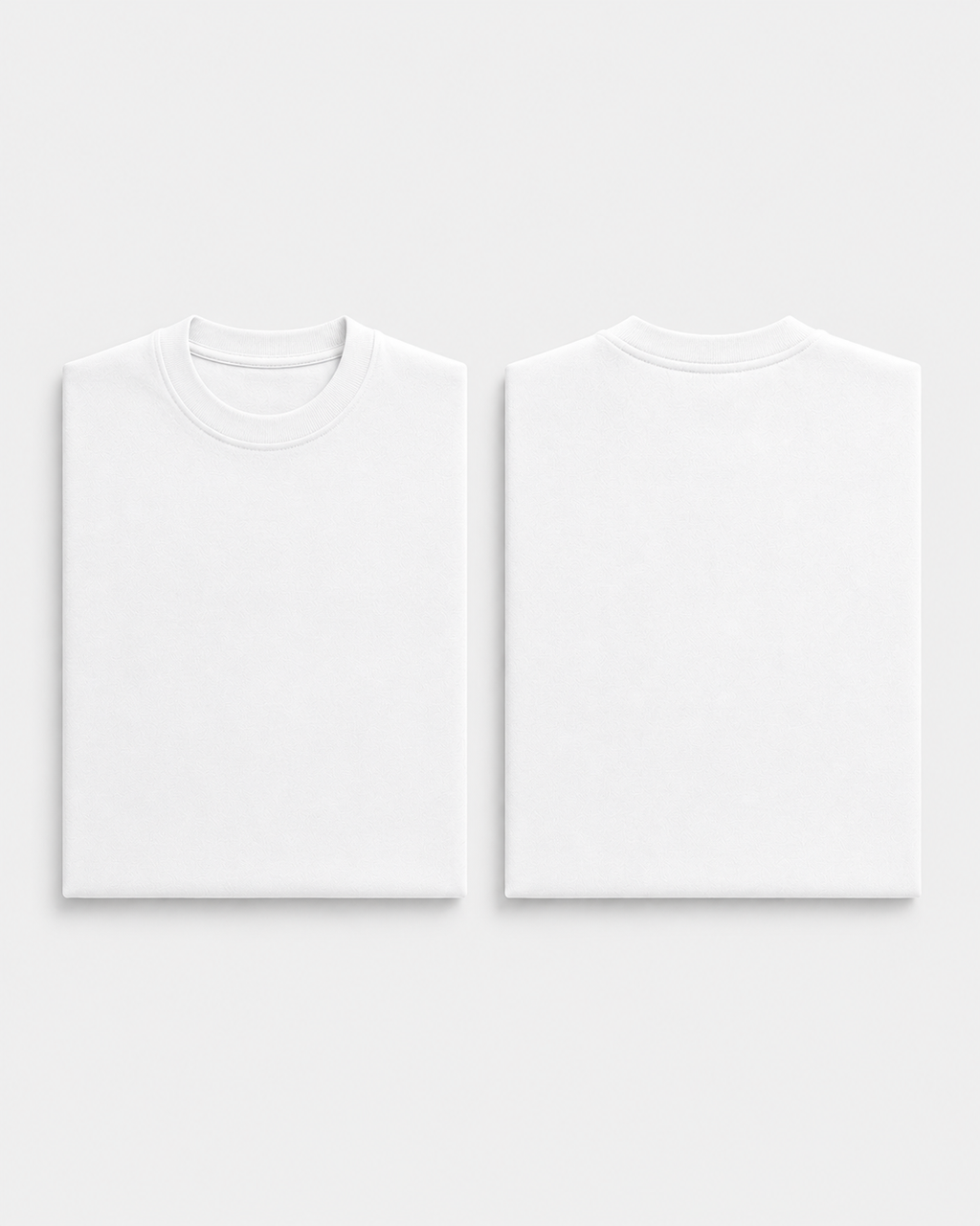 White Drip Earth oversized terry t-shirt with EARTH silhouette - folded front and back view