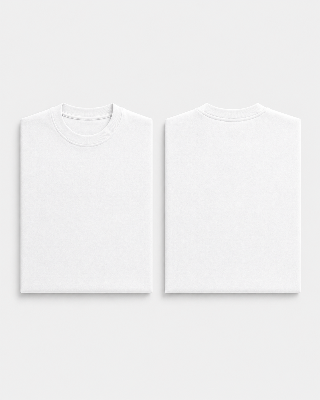 White Drip Earth oversized terry t-shirt with EARTH silhouette - folded front and back view