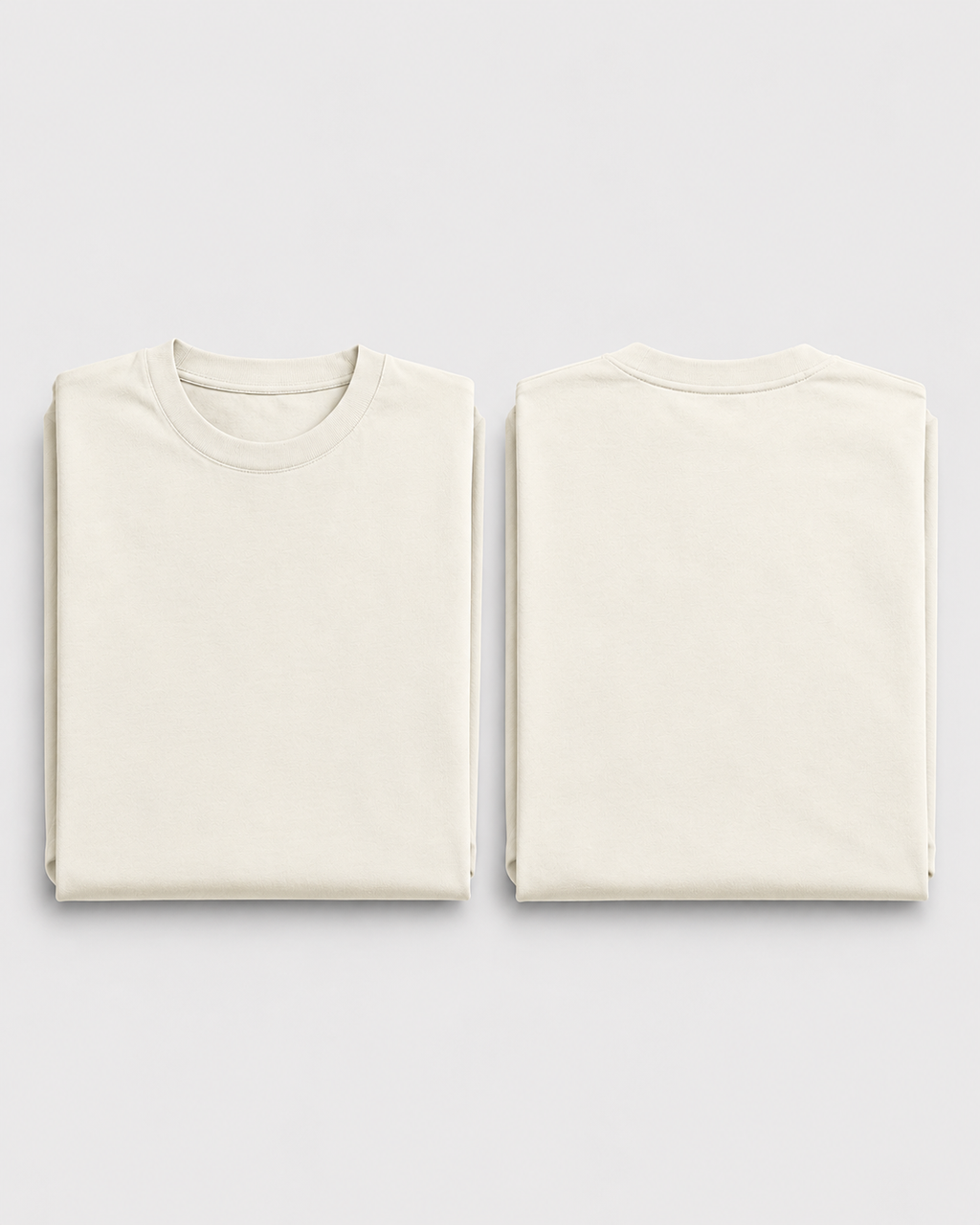 Off-White Drip Earth oversized t-shirt with GROUNDSTATE silhouette - folded front and back view